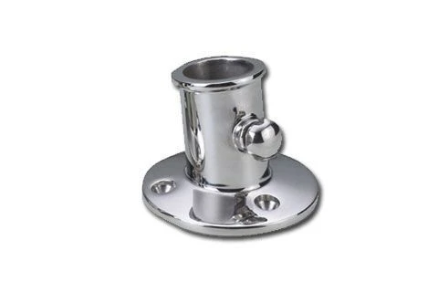 Vlaggenstokhouder RVS (Grootte: Gat Ø32mm) 1 Vlaggenstokhouder RVS (Grootte: Gat Ø32mm)