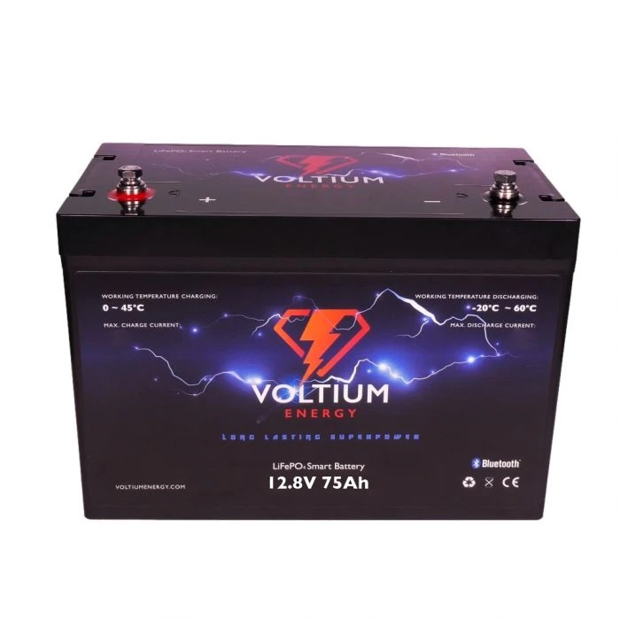 Voltium 12V 75AH Lithium Accu 1 Voltium 12V 75AH Lithium Accu