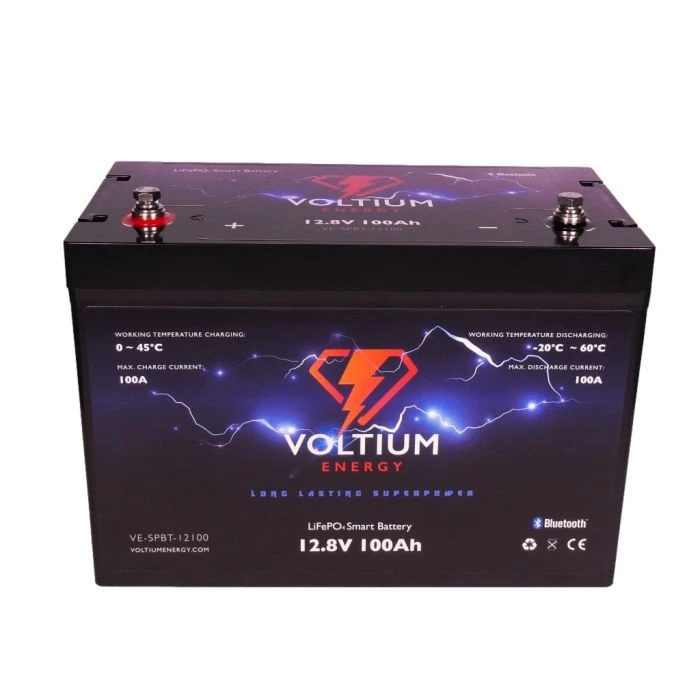 Voltium 12V 100AH Lithium Accu 1 Voltium 12V 100AH Lithium Accu