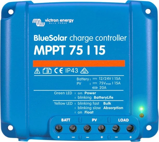Victron Blue Solar MPPT 75/15 Laadregelaar 1 Victron Blue Solar MPPT 75/15 Laadregelaar